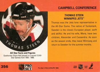 1990-91 Pro Set #356 Thomas Steen Back
