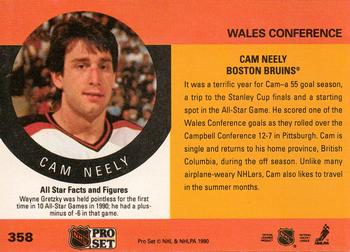 1990-91 Pro Set #358 Cam Neely Back