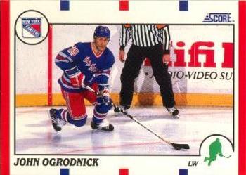 1990-91 Score American #113 John Ogrodnick Front
