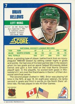 1990-91 Score American #7 Brian Bellows Back