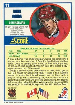 1990-91 Score American #11 Doug Houda Back