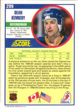 1990-91 Score American #299 Dean Kennedy Back