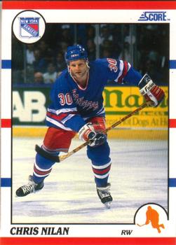 1990-91 Score American #311 Chris Nilan Front