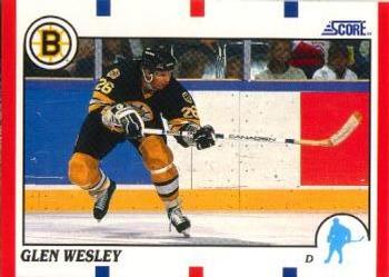 1990-91 Score American #97 Glen Wesley Front