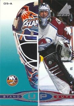 1997-98 Pinnacle Inside - Stand Up Guys #05-A / 05-B Patrick Roy / Eric Fichaud Front