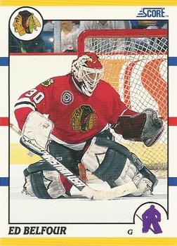1990-91 Score Rookie and Traded #103T Ed Belfour Front