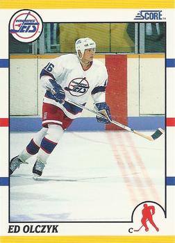 1990-91 Score Rookie and Traded #51T Ed Olczyk Front