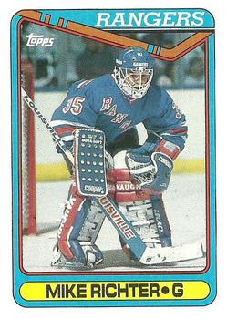 1990-91 Topps #330 Mike Richter Front