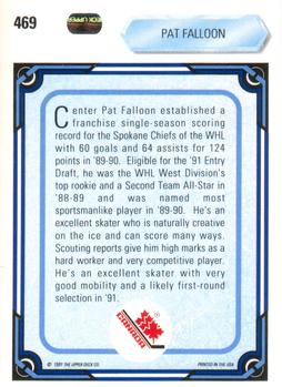 1990-91 Upper Deck #469 Pat Falloon Back