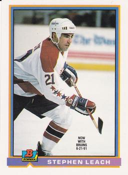 1991-92 Bowman #306 Stephen Leach Front