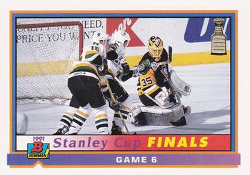 1991-92 Bowman #424 Stanley Cup Finals Game 6 Front