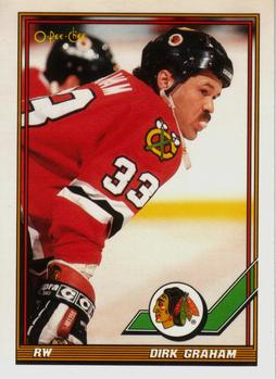 1991-92 O-Pee-Chee #217 Dirk Graham Front