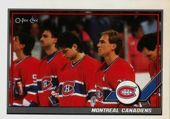 1991-92 O-Pee-Chee #298 Montreal Canadiens Front