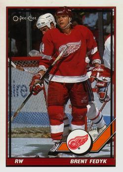 1991-92 O-Pee-Chee #376 Brent Fedyk Front