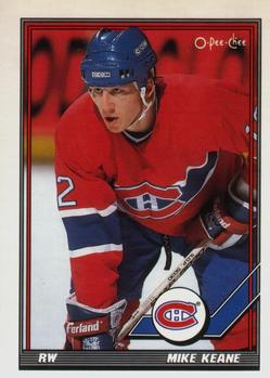 1991-92 O-Pee-Chee #434 Mike Keane Front