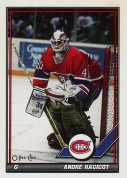 1991-92 O-Pee-Chee #450 Andre Racicot Front