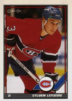 1991-92 O-Pee-Chee #489 Sylvain Lefebvre Front