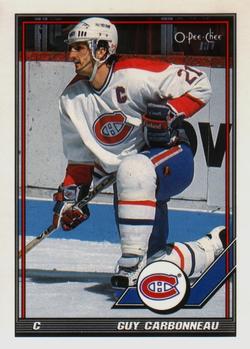 1991-92 O-Pee-Chee #54 Guy Carbonneau Front