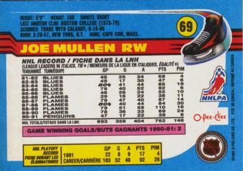 1991-92 O-Pee-Chee #69 Joe Mullen Back