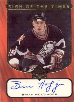 1997-98 SP Authentic - Sign of the Times #BH2 Brian Holzinger Front