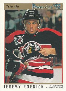 1991-92 O-Pee-Chee Premier #52 Jeremy Roenick Front