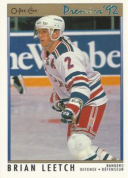 1991-92 O-Pee-Chee Premier #57 Brian Leetch Front