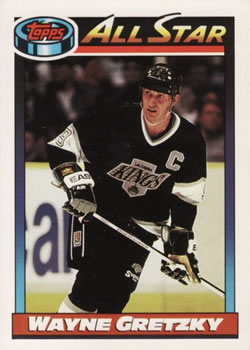 1991-92 Topps #258 Wayne Gretzky Front