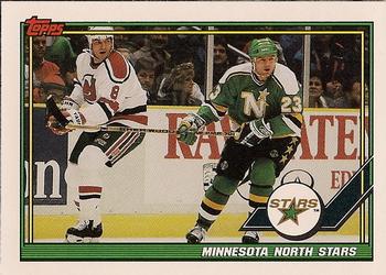 1991-92 Topps #44 Minnesota North Stars Front