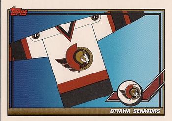 1991-92 Topps #527 Ottawa Senators Front