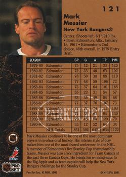 1991-92 Parkhurst #121 Mark Messier Back