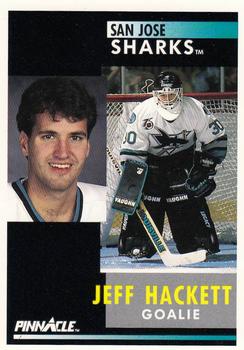 1991-92 Pinnacle #119 Jeff Hackett Front