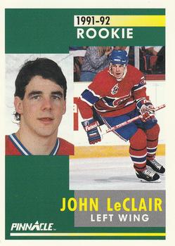 1991-92 Pinnacle #322 John LeClair Front
