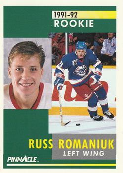 1991-92 Pinnacle #324 Russ Romaniuk Front