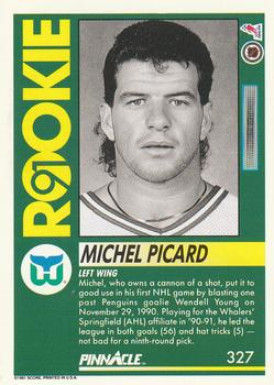 1991-92 Pinnacle #327 Michel Picard Back