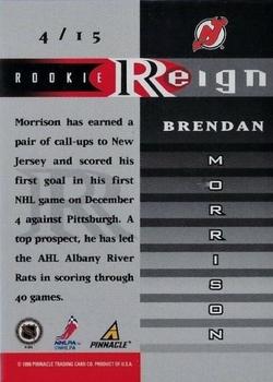 1997-98 Zenith - Rookie Reign #4 Brendan Morrison Back