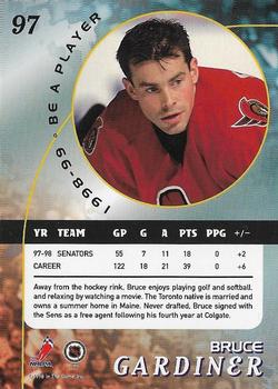1998-99 Be a Player - Gold #97 Bruce Gardiner Back