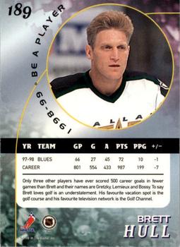 1998-99 Be a Player - Gold #189 Brett Hull Back