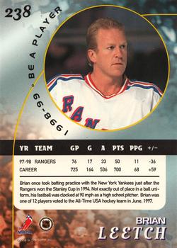 1998-99 Be a Player - Gold #238 Brian Leetch Back
