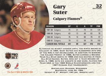 1991-92 Pro Set #32 Gary Suter Back