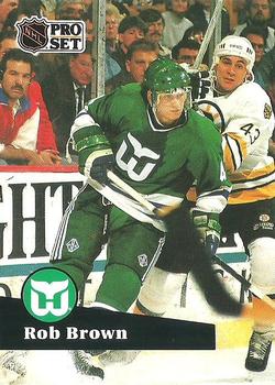 1991-92 Pro Set #80 Rob Brown Front
