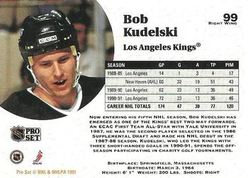 1991-92 Pro Set #99 Bob Kudelski Back