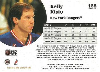1991-92 Pro Set #168 Kelly Kisio Back