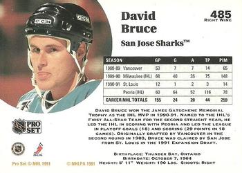 1991-92 Pro Set #485 David Bruce Back