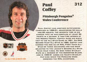 1991-92 Pro Set #312 Paul Coffey Back