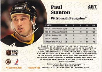 1991-92 Pro Set #457 Paul Stanton Back