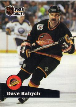 1991-92 Pro Set #503 Dave Babych Front