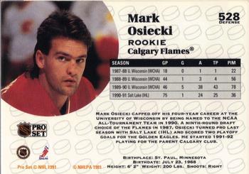 1991-92 Pro Set #528 Mark Osiecki Back