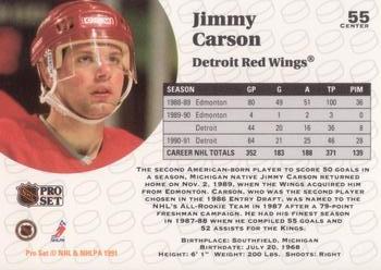 1991-92 Pro Set #55 Jimmy Carson Back