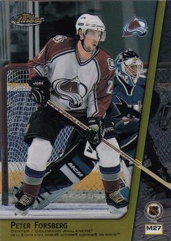 1998-99 Finest - Double Sided Mystery Finest #M27 Peter Forsberg Back