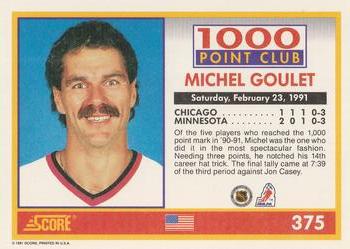 1991-92 Score American #375 Michel Goulet Back